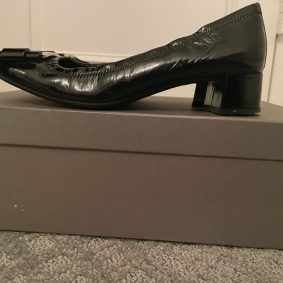 Prada Calzature Donna Black Patent Loafers - Picture 2 of 6